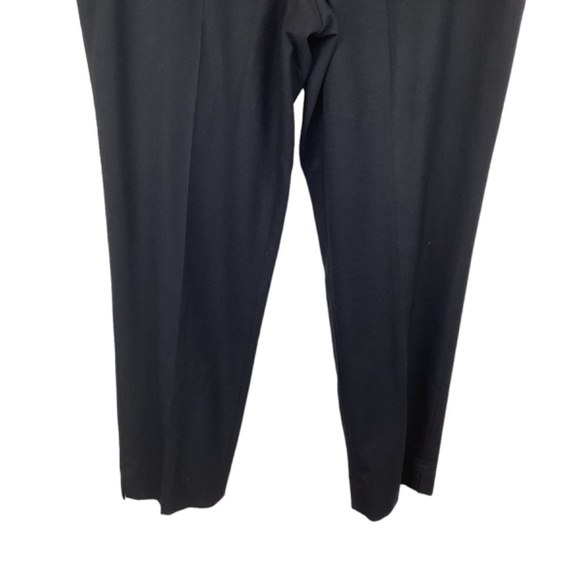 Talbots Hollywood Black Pants Size 12 Side‎ Slit Dress Trousers Career - Picture 4 of 10